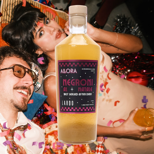 Allora 'Negroni al Natale' Christmas Negroni with Lardo - 19% ABV