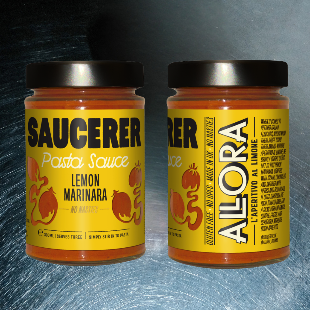 Allora x Saucerer Lemon Marinara, 300g, serves 3