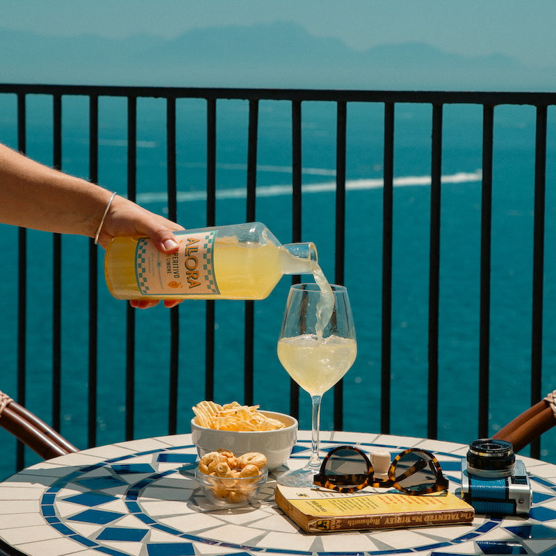 Three Bottles of Allora Aperitivo al Limone 70cl - 17% ABV + Free Allora Cap